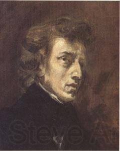 Eugene Delacroix Frederic Chopin (mk05) Norge oil painting art